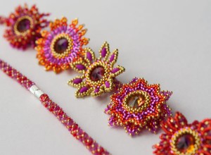 National Beading Week 2015 Secret Beadalong - designed by Jean Power, beaded by Sarah Cryer Beadwork