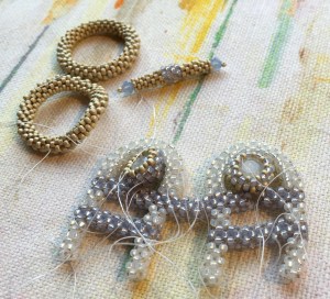 Arches - in progress - Sarah Cryer Beadwork