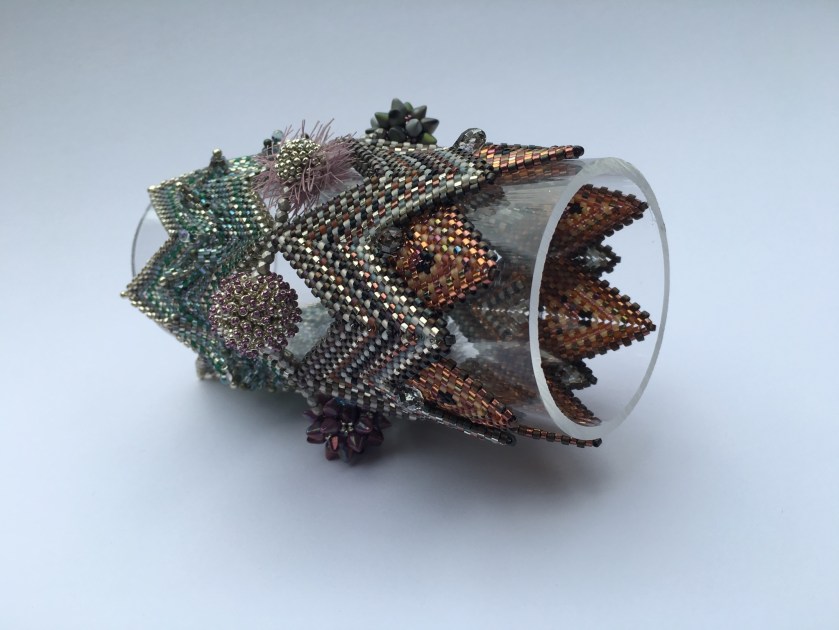 Semele's Cuff - The Indecisive Beader - Sarah Cryer Beadwork.