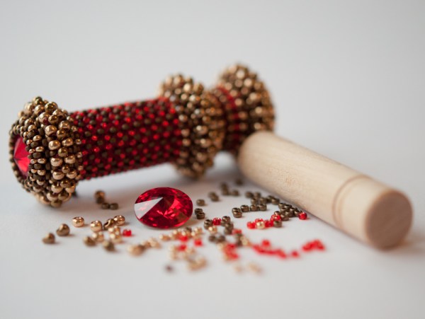 Space Needle Case - Sarah Cryer Beadwork