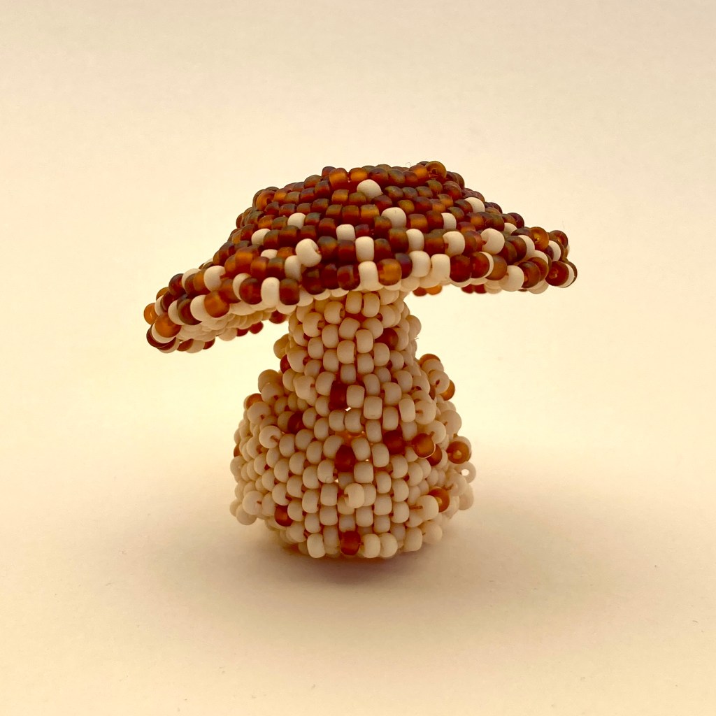 Beadwoven Fungi by Sarah Cryer Beadwork